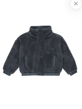 Rylee + Cru Shearling Jacket in Indigo Sz 2/3Y